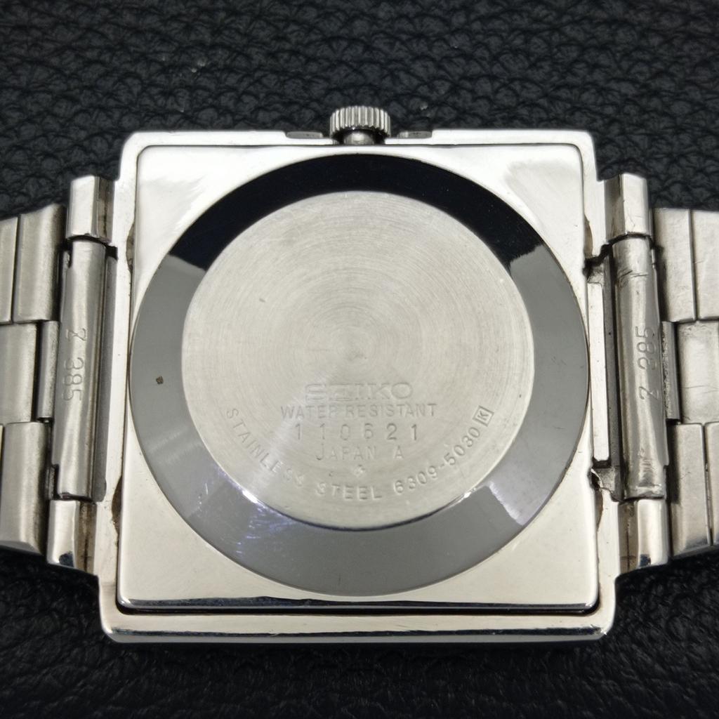 USED GENUINE VINTAGE SEIKO 5 AUTOMATIC JAPAN MENS WHITE DIAL WATCH A434284-2 R120-a434284