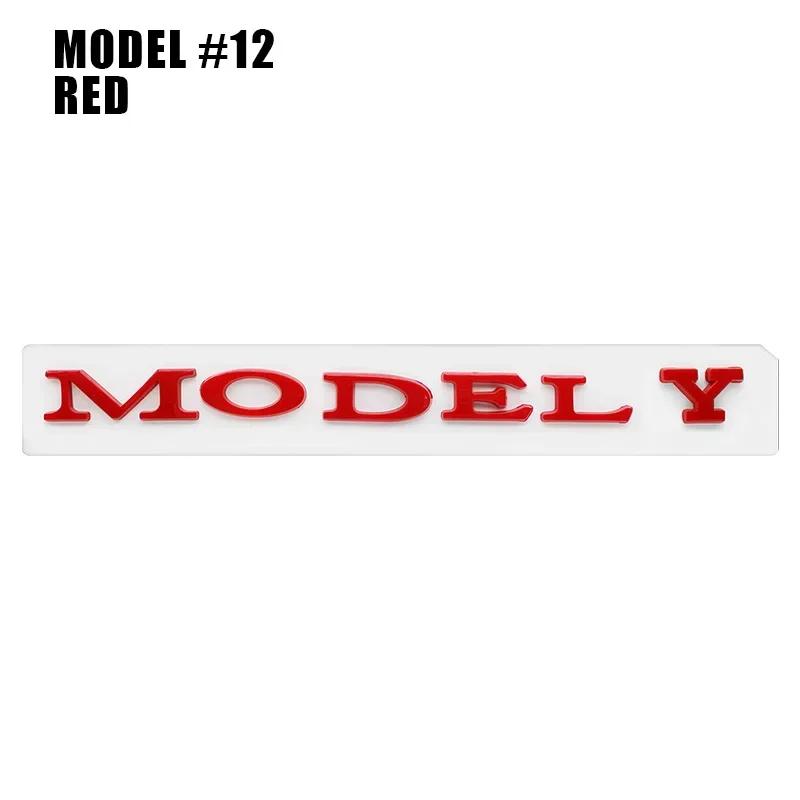 

1Pc Car Styling Logo Badge For Tesla Model 3 Model S Models Y X ABS 3D Rear Trunk Body Emblem Sticker Decal Decorate Accessories