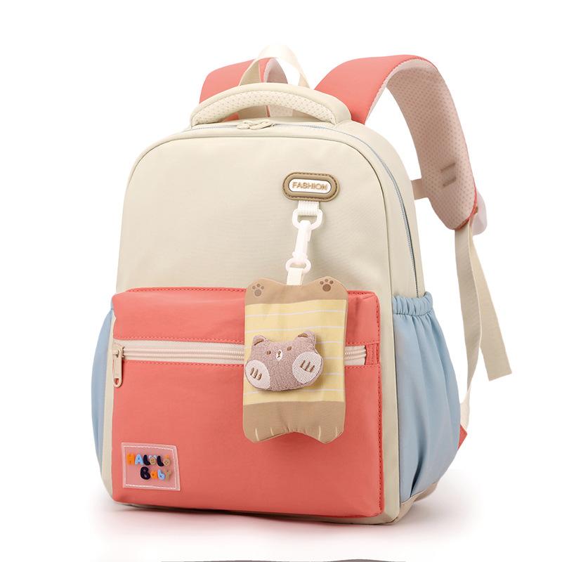 New color matching children's backpack cute kindergarten schoolbag casual light travel backpack primary school students