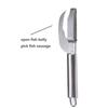 Stainless Fish Scale Remover Fash Fish Scraper Scaler Double-row Fish Skin Cleaner Remove Knife Fish Cleaning Tools Bone Peeler