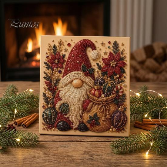 Interactive Family Crafts Christmas Faux Pearl Art Kit, Tree Wreath Painting DIY Sets Sparkling Diamond Craft Kit for Adults, Holiday Wall Decor Gift