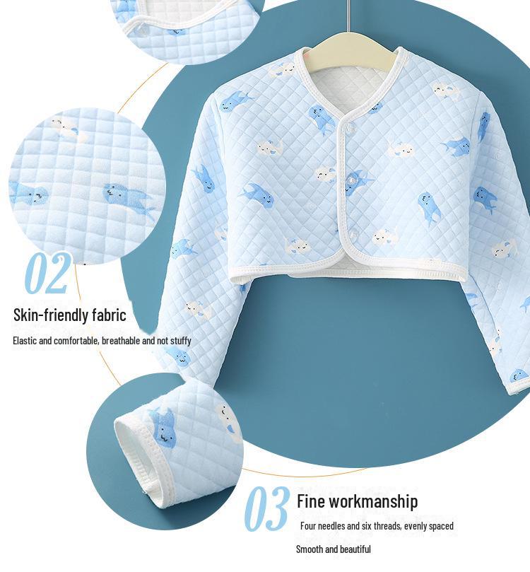 Baby Shoulder Guard: Warm Velvet Arm & Waistcoat for Autumn/Winter