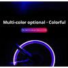 2/4PCS Colorful LED Wheel Valve Lights Motorcycles Bicycles Car Wheel Tire Valve Caps Universal Dustproof Bicycle Valve Cover Valve Stems 1