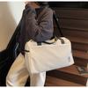 Short-distance Simple Travel Bag Women's Solid Color Large-capacity Sports Fitness Bag Business Travel Storage Luggage