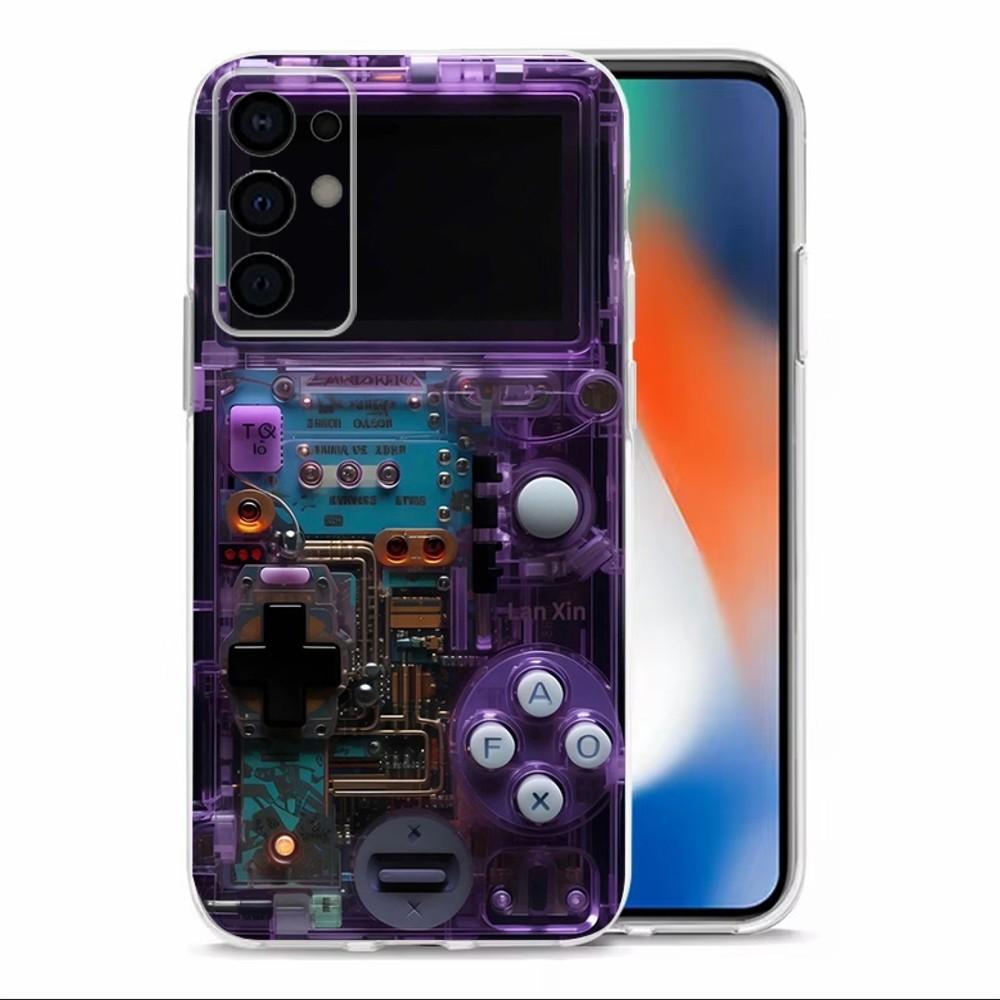 

Video Game Boy Vintage GamePad Phone Case For Samsung S30,S23,S21,S22,S20,Ultra,S20,FE,lite,S10,S9,S8,PIus Transparent Shell SamsungS10lite2019