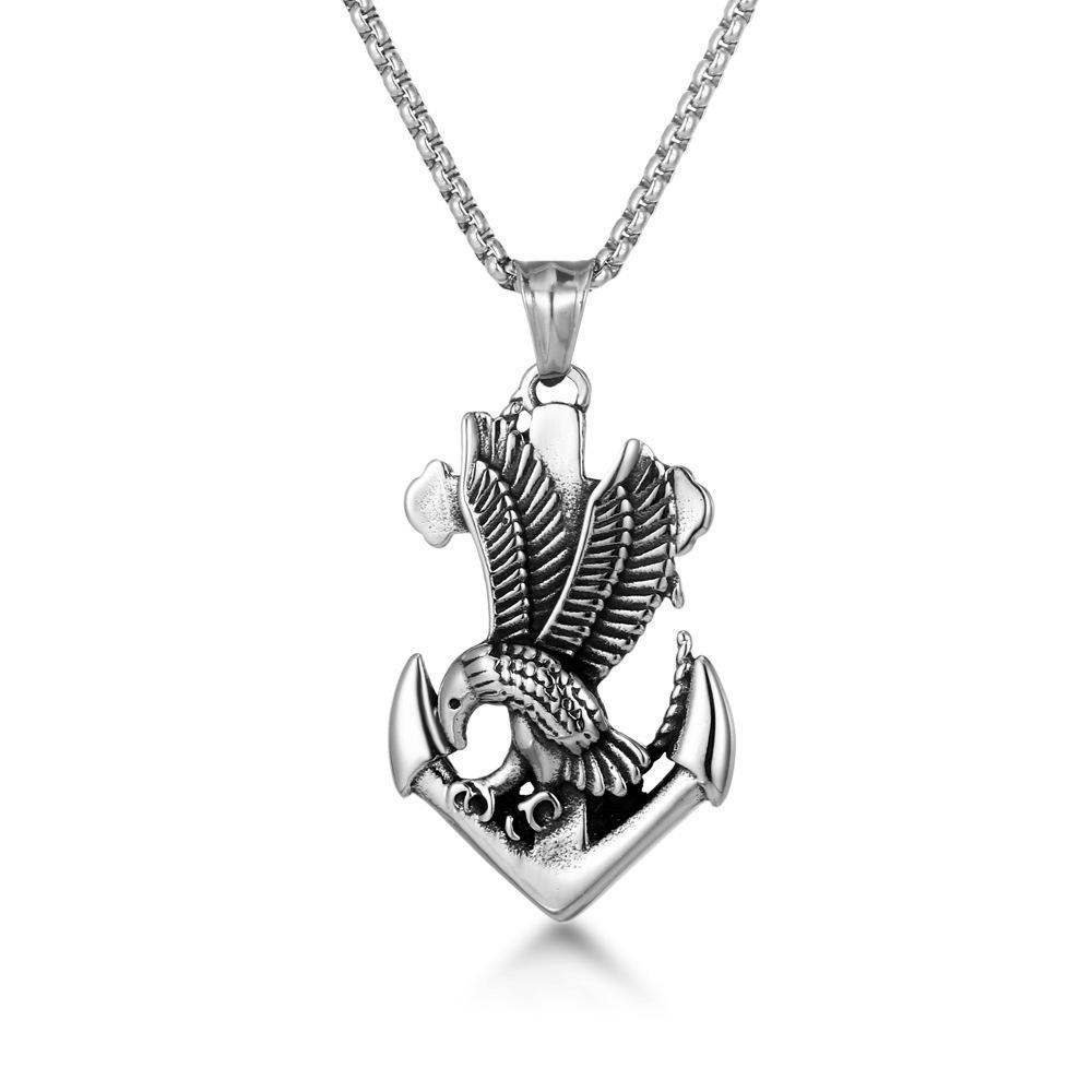 Necklace Laoying Retro Anchor Men's Pendant