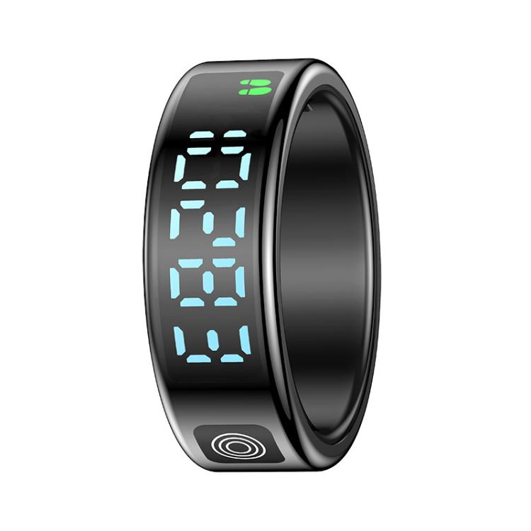 SR08 SIZE 12 Smart Ring, Support Hand Gestures Control / Health Monitoring / Multiple Sports Modes чёрный
