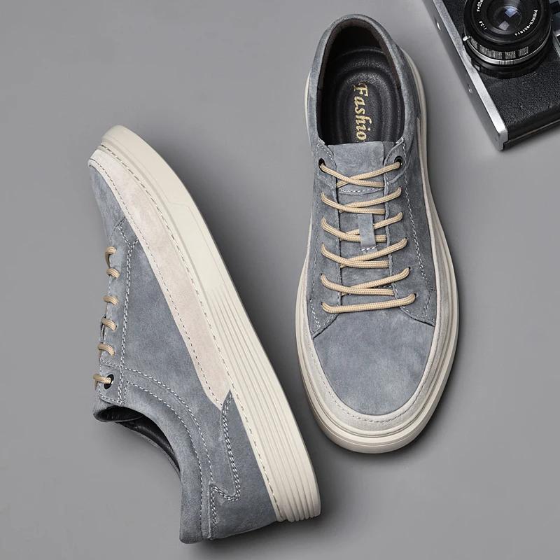 Buty Męskie na Czas Wolny Męskie Buty Codzienne Oddychające Męskie Obuwie do Chodzenia Wygodne Buty do Skateboardingu Wulkanizowane Buty Wysokiej Jakości