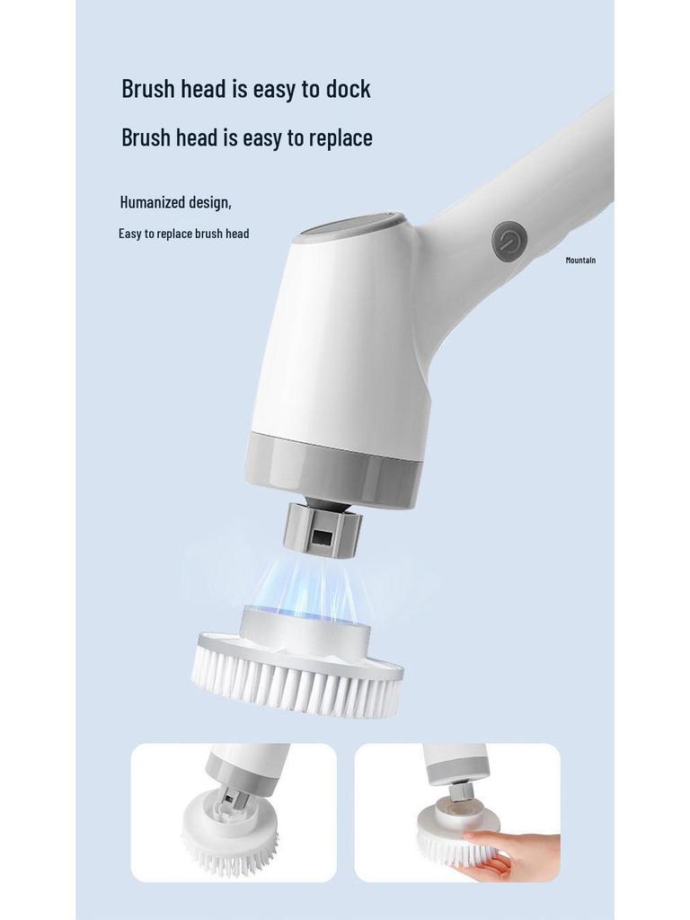 Wireless Retractable High-End Electric Cleaning Brush for Home and Bathroom