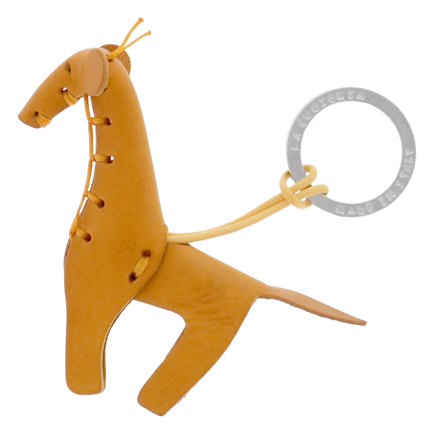 [La Cuoieria] La Cuoieria Keychain Giraffe (Yellow) P288