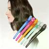6Pcs Plastic Edge Clip Hairpin Accessories Colorful Duck Beak Clip Crystal Clip Long Hairpin Hair Styling Tools Barber Shop