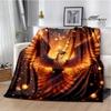 3D Phoenix printed blanket Flannel Warm blankets Soft and comfortable blanket bed linings cubre cama Birthday Gift