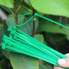 Green Nylon Cable Ties Self-Locking Cord Ties Wire Binding Wrap Straps for Plants Garden Fence Fixed Fastener Rings