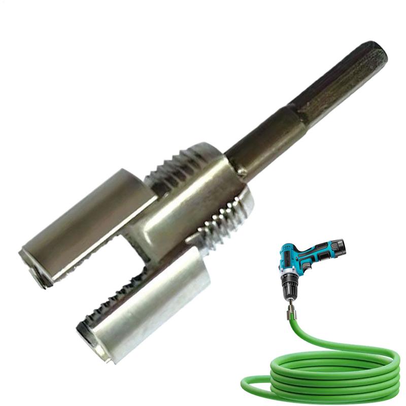 PVC Thread Maker Tool Water Pipe Internal Thread Opener Tool for 1/2-inch 3/4-inch PPR Pipes Carbon Steel Tap Cutting Opener