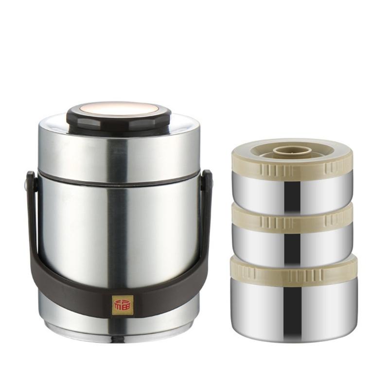 Double Layer Vacuum Lunch Box Nonrust Steel Food Container Leak Proof Portable For Work Picnics Camping