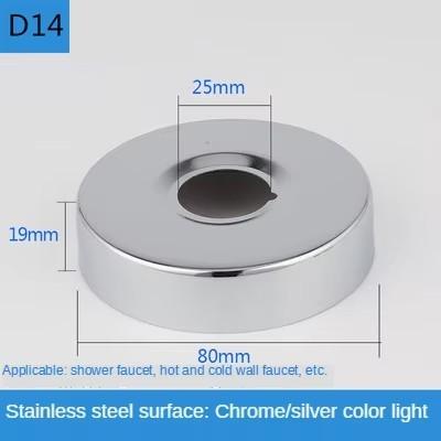 2 ks Konektor vodovodní trubky 1/2"3/4" Nerezová ocel Dekorativní kryt kohoutku Panel úhlového ventilu sprchy Kuchyňské doplňky k kohoutku