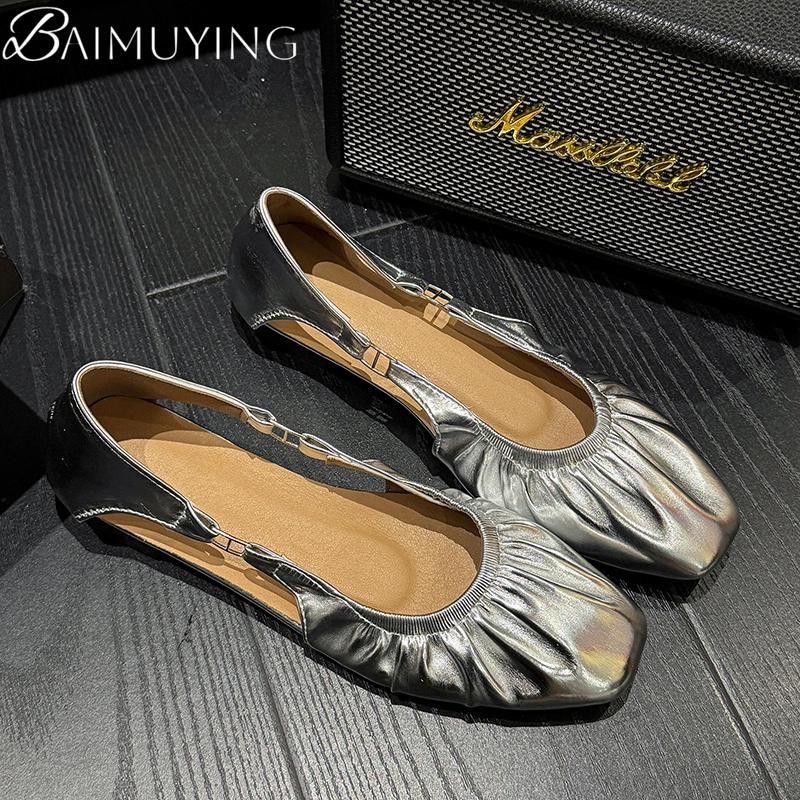 Fashion Summer New Women Sandals Square Toe Party Shoes 2025 Designer Dress Woman Loafers Shoes Fashion Luxury Hollow Zapatillas Mujer