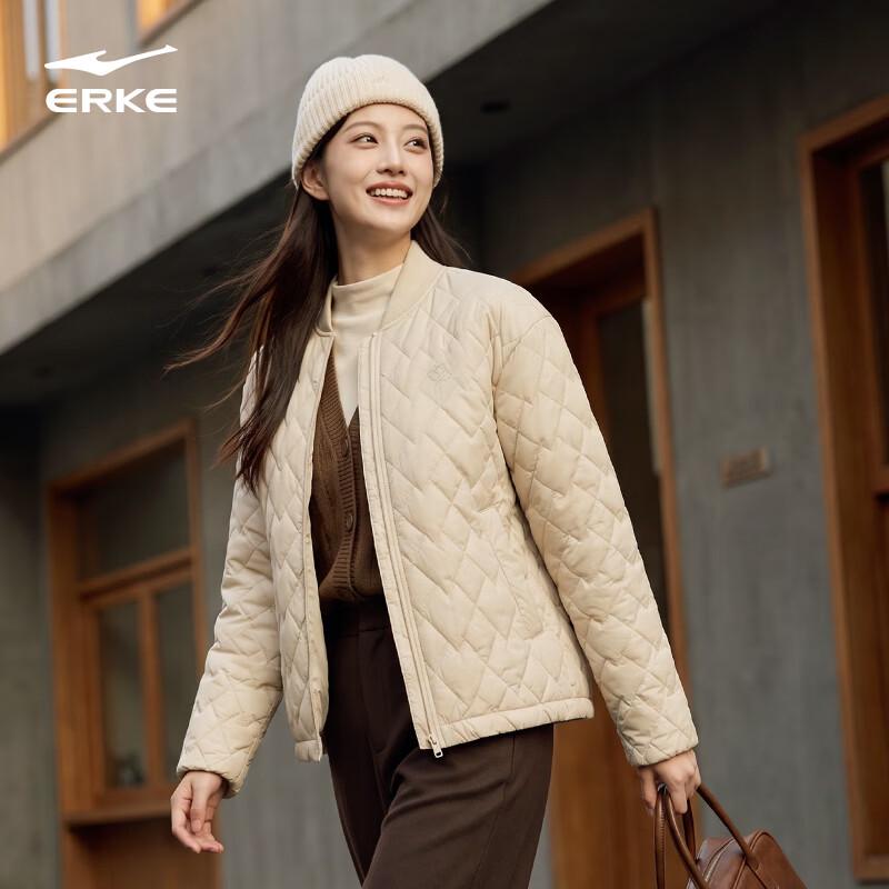 ERKE Women's Four-Proof Lightweight Warm Hooded Padded Jacket
