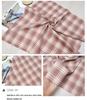 Spring/Summer Plaid Qipao Dress & TR Stretch Casual Shirt Fabric for Children's Clothing & Skirts