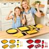 Silicone Bakeware Sets For Oven Flexible Stackable Mold With Mitts Scraper And Brush Silicone Baking Pans Set Dishwasher Safe