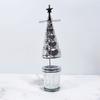 Candle Holder Tree Shaped Revolving Candle Holder for Home Decoration Dinner Ambiance Festival Decor Silver