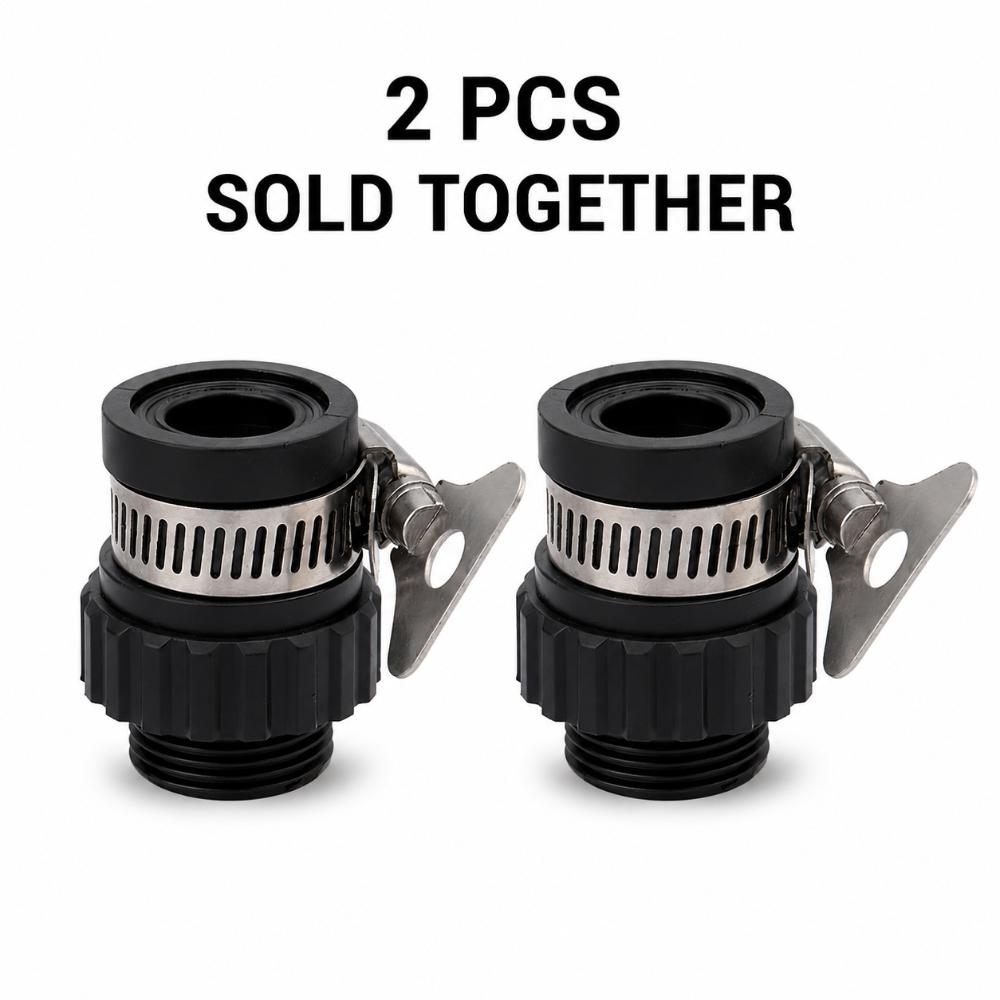 2pcs Multi-functional Hose Fitting Adapter Leak-Proof Tap Connector Garden Hose Adapter  Car Washing
