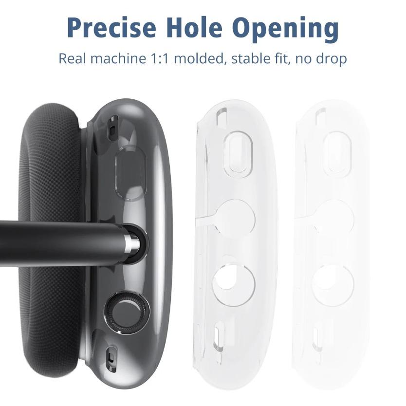 Headphone Accessories Transparent Case Soft TPU Anti-Scratch Cover Sleeve Protective Cases For Apple AirPods Max