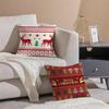Merry Christmas Art Cushion Cover Throw Pillow Cover Hidden Button Durable Polyester Chair Cushion