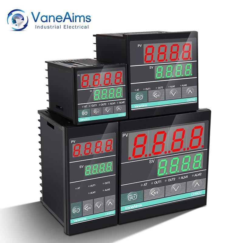 Cyfrowy regulator temperatury PID CH402 CH102 CH702 CH902 Przekaźnik/SSR Podwójne wyjście Termostat Termoregulator 85-265vac 0-400℃
