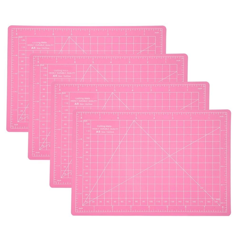 4pcs Scale Grid A5 Cutting Mat A5 Size Craft Cutting Pad Precision Cutting Mat  For Crafting
