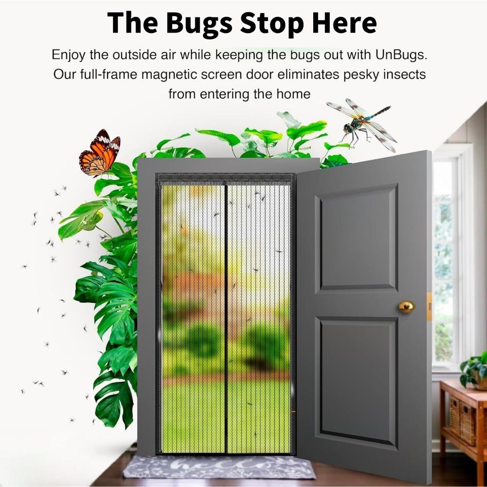 Magnetic Screen Door Net Anti Mosquito Household Ventilation Curtain Magnetic Net Automatic Closing Mesh For Kitchen Living Room