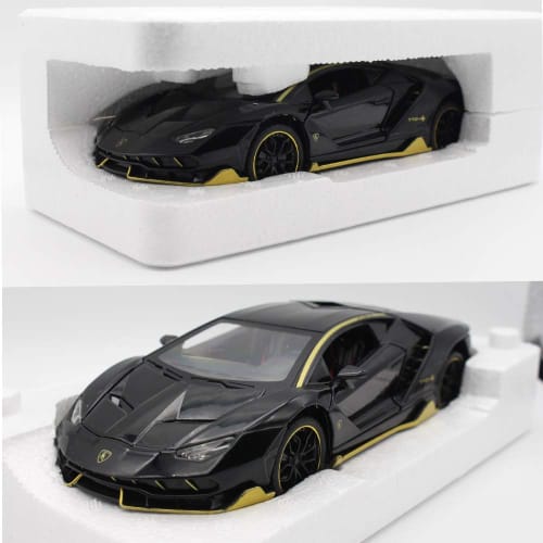 CHENLUNING Lamborghini Centenario Miniature Car, Pull-Back Car, Diecast Car, 1/24 Scale Alloy Model LP770-4, Lamborghini Sports Car Model, Alloy Model