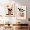 Abstrakte Orange Grüne Pflanze Obst Blatt Nordic Poster Und Drucke Wand Kunst Leinwand Malerei Wand Bilder Für Wohnzimmer Dekor