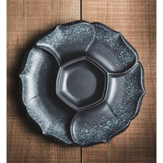 Ceramic Division Plate Seafood Barbecue Tableware Household Platter Cold Dish Braised Dishes Dinner Plates