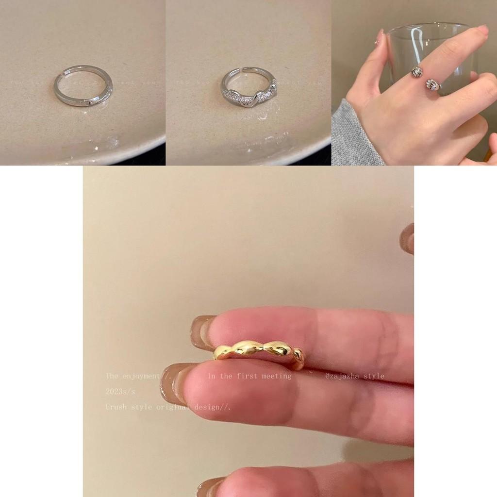 Inspired Fashionable Korean Zircon Ring Set With Multiple Color Options For Women Modern