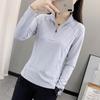 JOHLIN DREAM Women's Breathable Quick Dry Stand Collar Long Sleeve T-Shirt