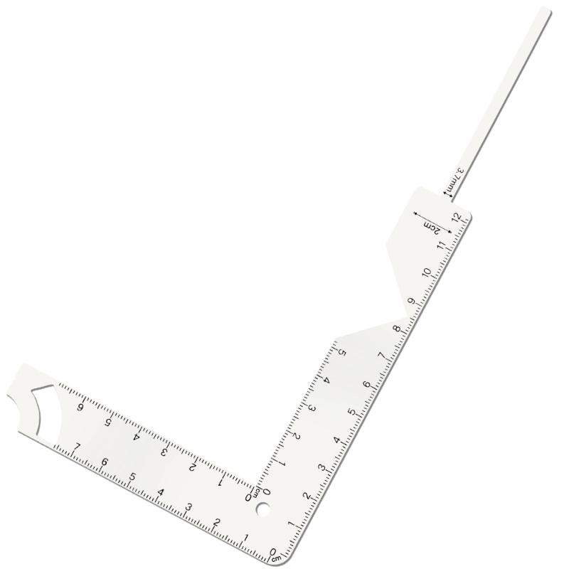 

Multifunctional Book Covers Guide Ruler Stainless Steel Bookbinding Ruler For Scrapbooking Photo Album Notebook Covers 1
