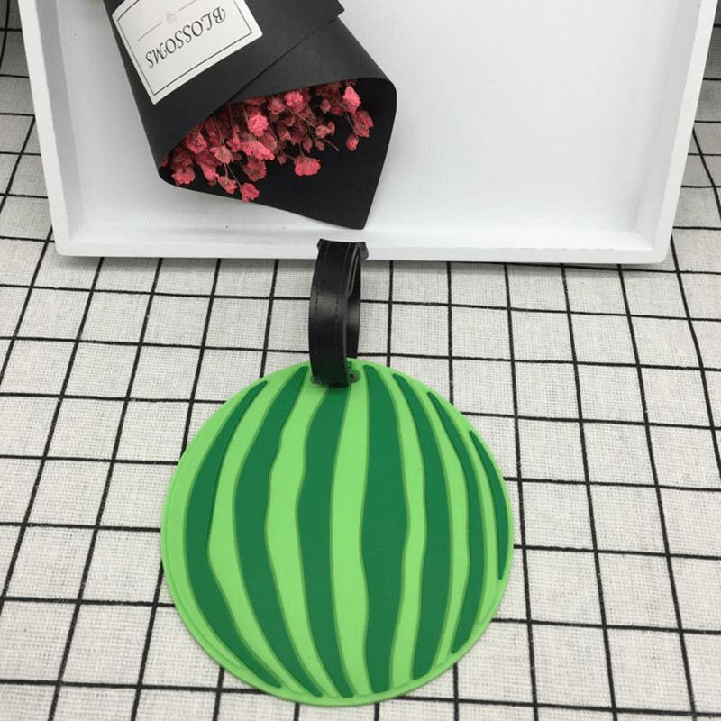 Fruit Cartoon Silicone Luggage Tag for Women/Men Suitcase ID Address Holder Boarding Tag Portable Label Travel Accessories