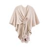 Autumn/Winter Elegant Knit Tassel Shawl Cardigan Cloak Sweater for Women