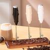 Miniature Electric Whisk for Lattes and Cappuccinos Handheld Milk Frother for Home or Office Battery Powered Drink Mixer