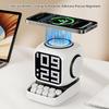 Bluetooth-compatible Speaker With 15W Magnetics Fast Chargers Touch Sensitive Rhythm Lights And Programmable Double Alar