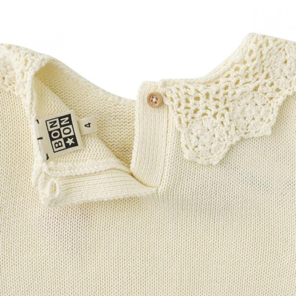 Bonton Lace Collar Sweater 7617t 302 01