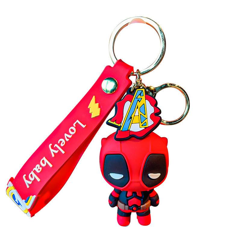 Marvel Avengers Keychain Silicone Cartoon Figures Perfect For Car Or Bag Accessories