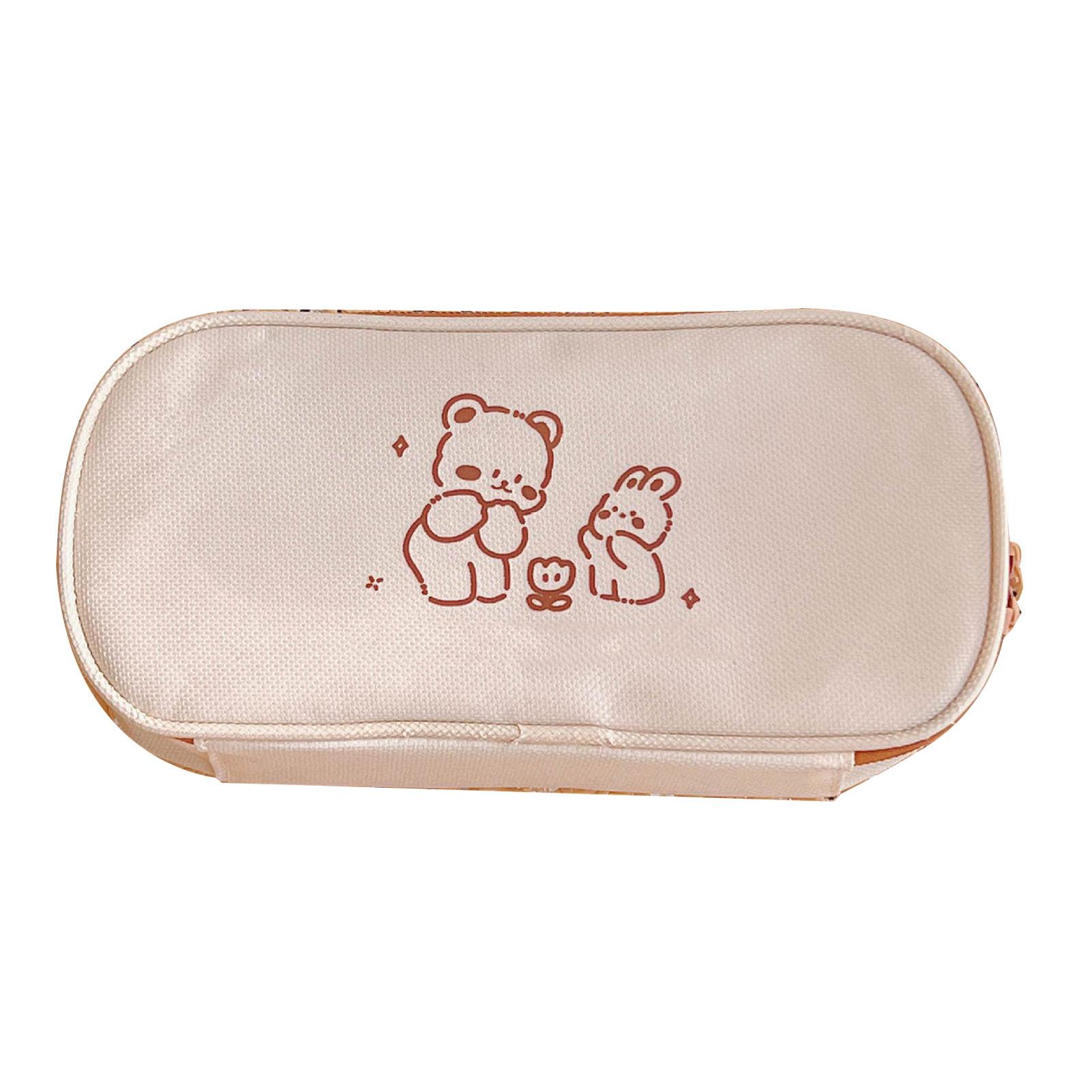 

Pencil Bag Cute Cartoon Durable Soft Large Capacity Multipurpose Pencil Box Pouch for Students for School