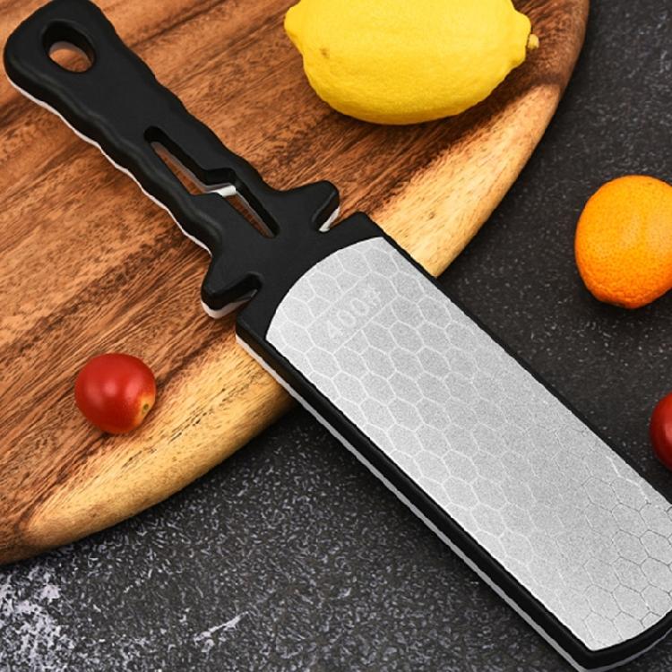 Double Sided Knife Sharpener Kitchen Diamond Grits Sharpener Easily Use