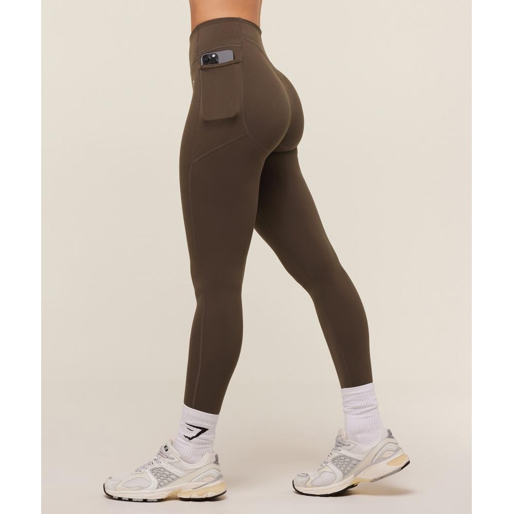 Gymshark Lifting Pocket Leggings Archive Brown B7a4n Nby8