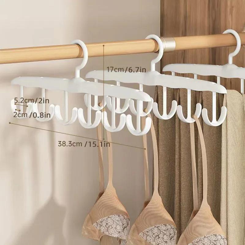 3PCS Wavy Clothes Hanger, Household Student Multi-Functional Hook, Drying Strap, Seamless Clothes Rack
