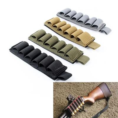 Bullet Bags Stickers Nylon 6-Shell Tactical Outdoor Hook & Loop Backed Carrier Card MOLLE Simple Bag Black
