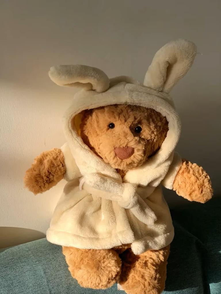 New For Jelly 31cm Shy Bonnie Rabbit Holding A Birthday Cake Plush Doll Accompanying Cats, Dogs And Pets Holiday Gift.