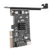 PCI Express Erweiterungskarte TYP E Front Typ C 20 Gbit/s PCIe zu USB 3 Serial ATA 15 PIN Erweiterungskarte Kompatibel mit PCIE X4 X8 X16